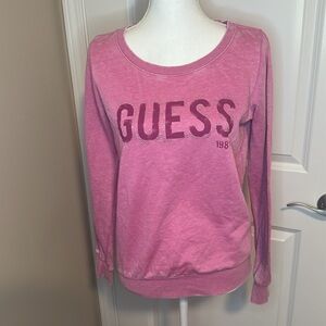Vintage Y2K Guess crewneck sweater in pink